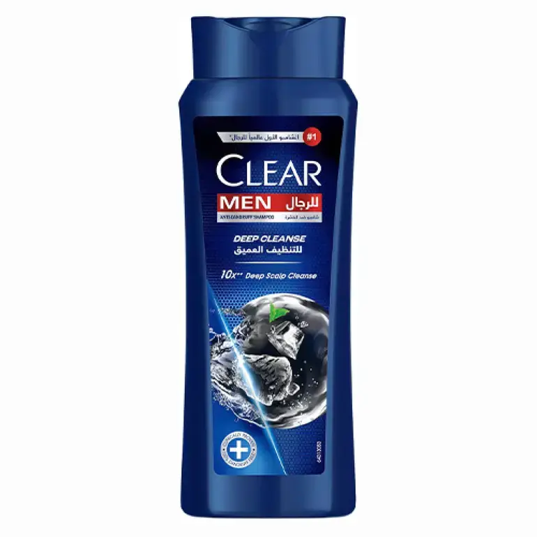 شامپو ضد شوره مردانه کلیر مدل Deep Cleanse با زغال فعال